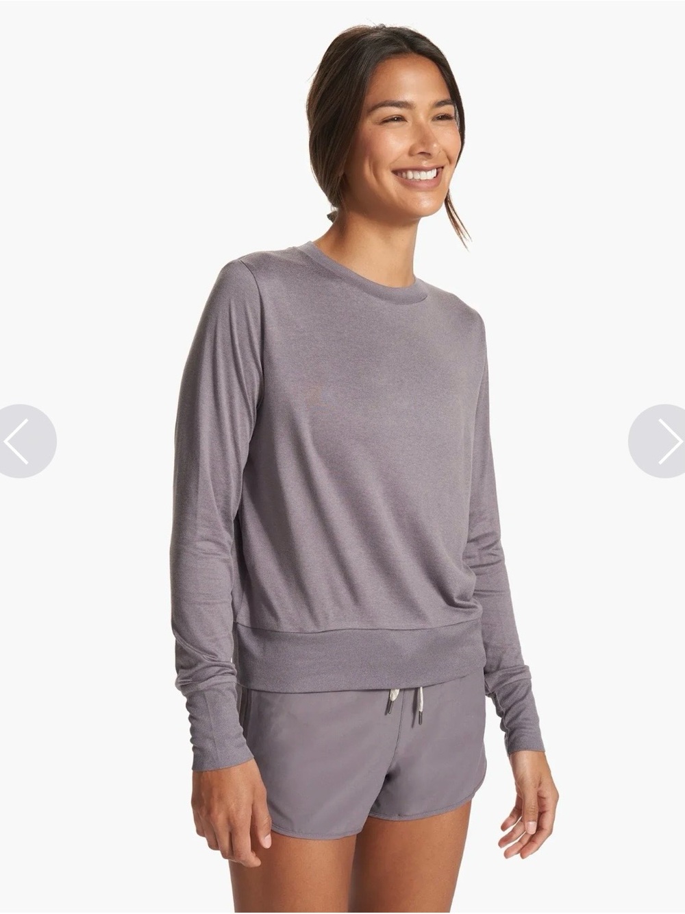 Vuori Grey Daydream Crew Sz M